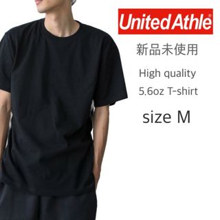 ユナイテッドアスレ(UnitedAthle)の新品 ユナイテッドアスレ 5.6oz ハイクオリティー Tシャツ ブラック M(Tシャツ/カットソー(半袖/袖なし))