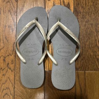 ハワイアナス(havaianas)のハワイアナス スリム ダークグレー(ビーチサンダル)