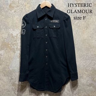 ヒステリックグラマー(HYSTERIC GLAMOUR)のHYSTERIC GLAMOUR ヒステリックグラマー ワッペン ロングシャツ(シャツ/ブラウス(長袖/七分))