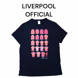 LIVERPOOLオフィシャル　歴代ユニフォームビッグプリントTシャツ(記念品/関連グッズ)