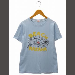 SUN SURF×PEANUTS スヌーピー プリント 半袖 Tシャツ M(Tシャツ/カットソー(半袖/袖なし))