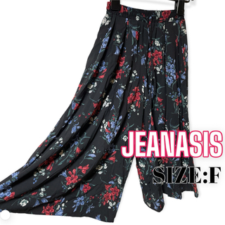 JEANASIS - JEANASIS ♥ 花柄 フラワーイージーフレアパンツ ワイドパンツ