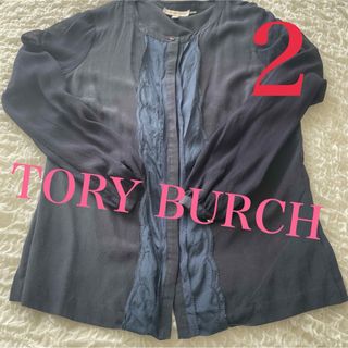 トリーバーチ(Tory Burch)のトリーバーチ　ブラウス　ネイビー　シルク　シャツ(シャツ/ブラウス(長袖/七分))