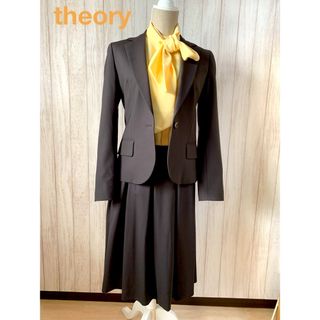 セオリー(theory)のtheory スカートスーツ上下　ブラウン(スーツ)