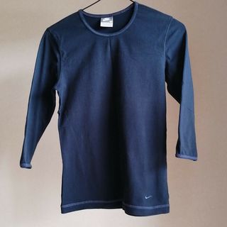 ナイキ(NIKE)のナイキNIKE　七分袖　Tシャツ　濃紺色　Mサイズ(Tシャツ(長袖/七分))