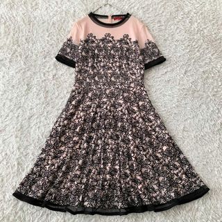 ヴィヴィアンタム(VIVIENNE TAM)の極美品♡ ヴィヴィアンタム ワンピース パワーネット フレア ストレッチ 刺繍(ひざ丈ワンピース)