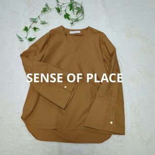 センスオブプレイスバイアーバンリサーチ(SENSE OF PLACE by URBAN RESEARCH)のセンスオブプレイス・アーバンリサーチ・長袖ブラウス・長袖シャツ・コットン・(Ｆ)(シャツ/ブラウス(長袖/七分))