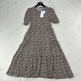 ザラ(ZARA)の【未使用】ZARA  ザラ 小花柄 フラワー ロングワンピース ティアード S(ロングワンピース/マキシワンピース)