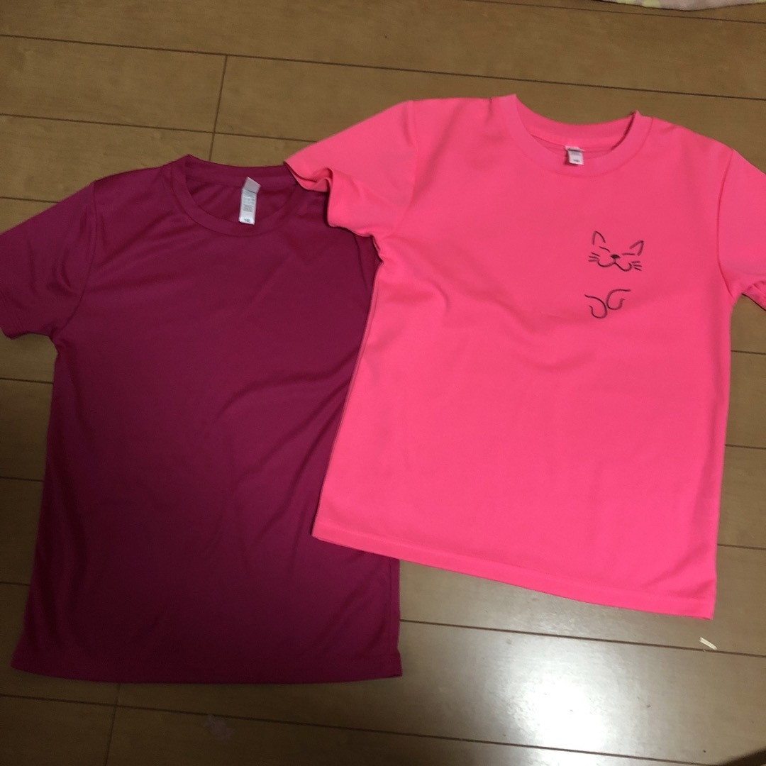 キッズ140 メッシュ半袖Tシャツ2枚セット！ キッズ/ベビー/マタニティのキッズ服女の子用(90cm~)(Tシャツ/カットソー)の商品写真