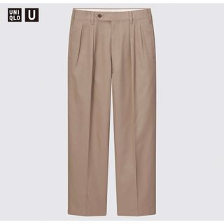 ユニクロ(UNIQLO)の【ユニクロu/uniqlo u】ワイドフィットタックチノ/メンズ(チノパン)