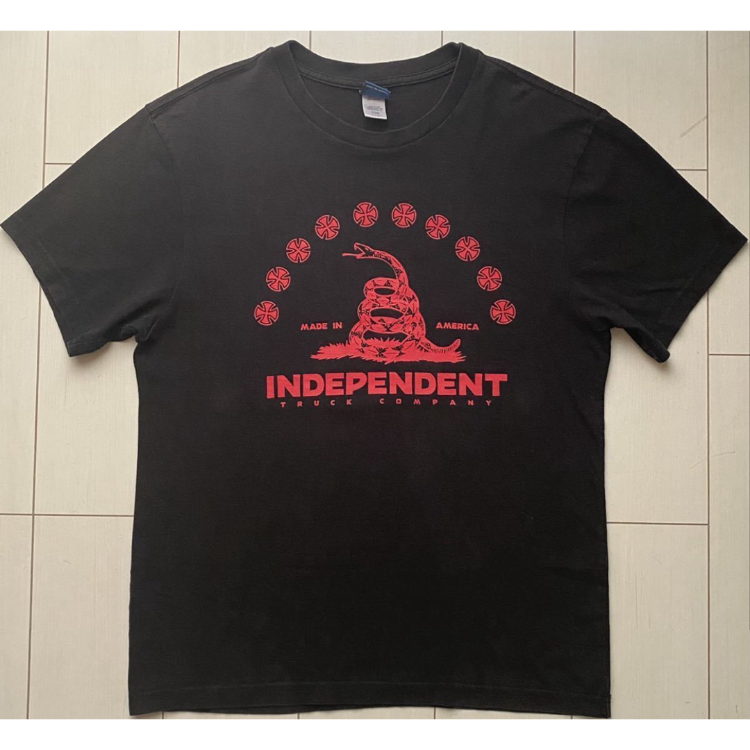 INDEPENDENT - 美品 90s USA製 INDEPENDENT OLD SKATE 黒 XL の INDEPENDENT - 美品 90s USA製 INDEPENDENT OLD SKATE 黒 XL の