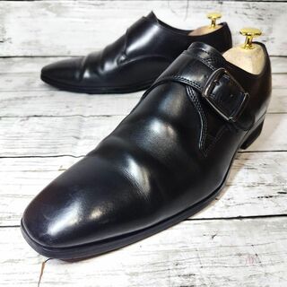リーガル(REGAL)の【美品】リーガル REGAL シングルモンク 革靴 ビジネス 黒 ブラック 25(ドレス/ビジネス)