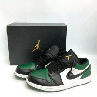 ナイキ(NIKE)の★NIKE ナイキ AIR JORDAN 1 エアジョーダン1 LOW GREEN TOE  553558-371 グリーン ブラック スニーカー size27cm(スニーカー)