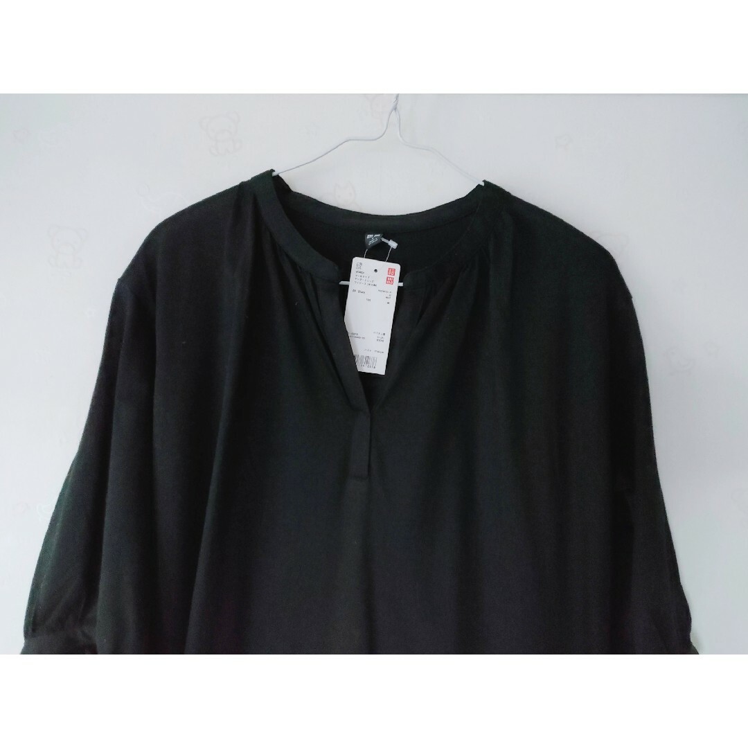 UNIQLO - ユニクロ マーセライズ ギャザースリーブ ワンピース UNIQLO - ユニクロ マーセライズ ギャザースリーブ ワンピース