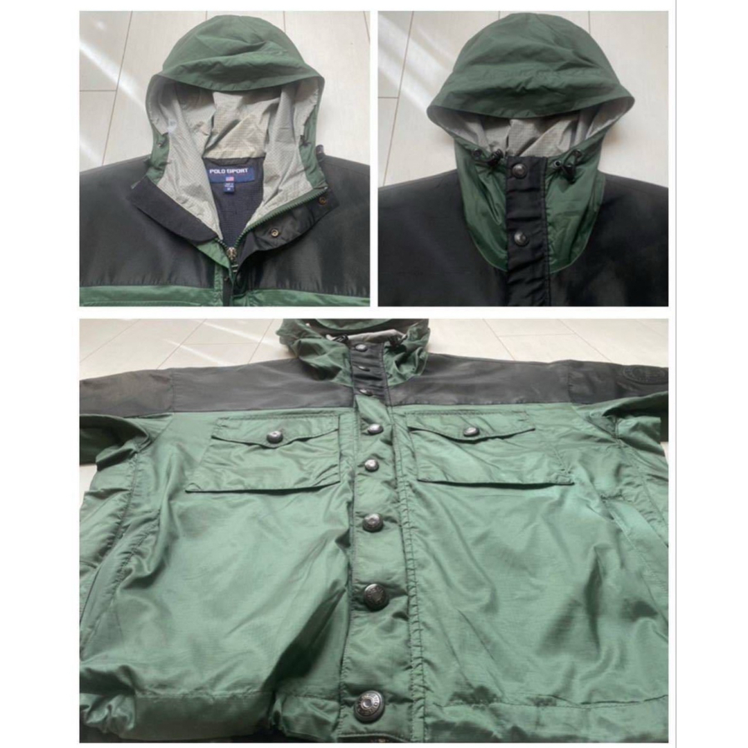 美品 90s POLO SPORT ポロスポーツ マウンテン パーカー 切替 L 美品 90s POLO SPORT ポロスポーツ マウンテン パーカー 切替 L