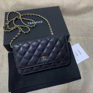 シャネル(CHANEL)のシャネル キャビアスキン チェーンウォレット(ショルダーバッグ)