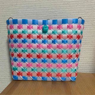 ハンドメイド　PPバンド　バック(バッグ)