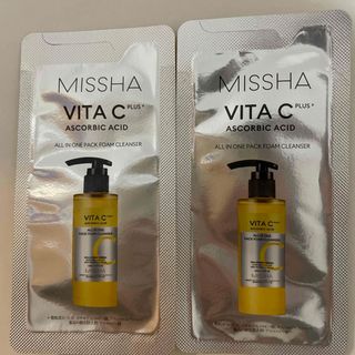 ミシャ(MISSHA)のMISSHA VITA C PLUS* 泡マスク洗顔2つ(洗顔料)