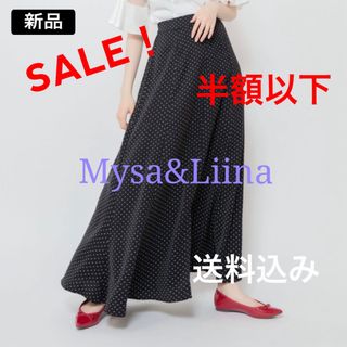 ZARA - 新品　ミーサリーナ　ロングスカート　マキシスカート　フレアスカート　ドット