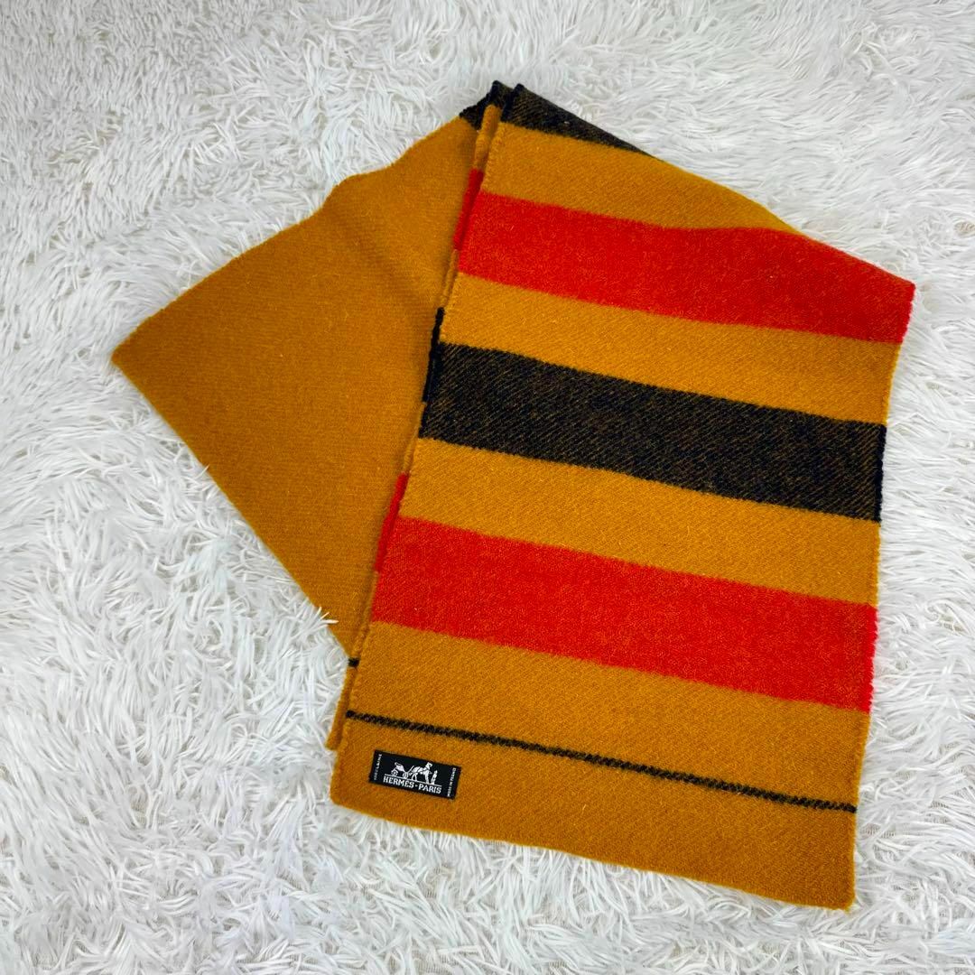 美品】HERMES ロカバール マフラー ストール ウール 美品】HERMES ロカバール マフラー ストール ウール