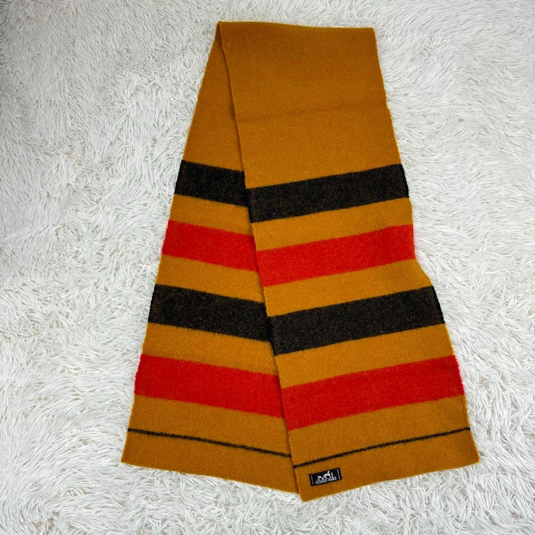 美品】HERMES ロカバール マフラー ストール ウール 美品】HERMES ロカバール マフラー ストール ウール