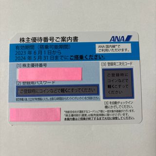 ANA 株主優待券１枚 2024.5.31まで(航空券)