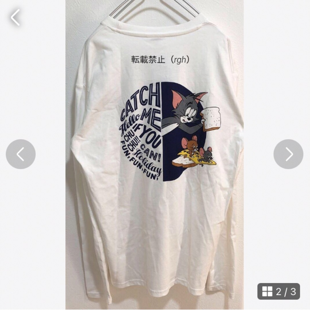 トムとジェリー　長袖Tシャツ メンズのトップス(Tシャツ/カットソー(七分/長袖))の商品写真