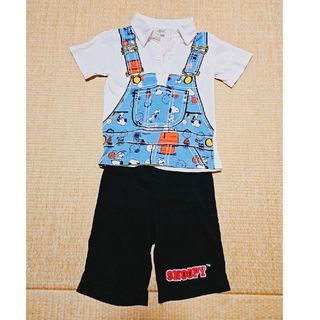 スヌーピー(SNOOPY)のユニバーサルスタジオジャパン　スヌーピー　ポロシャツ&ズボン　110(Tシャツ/カットソー)