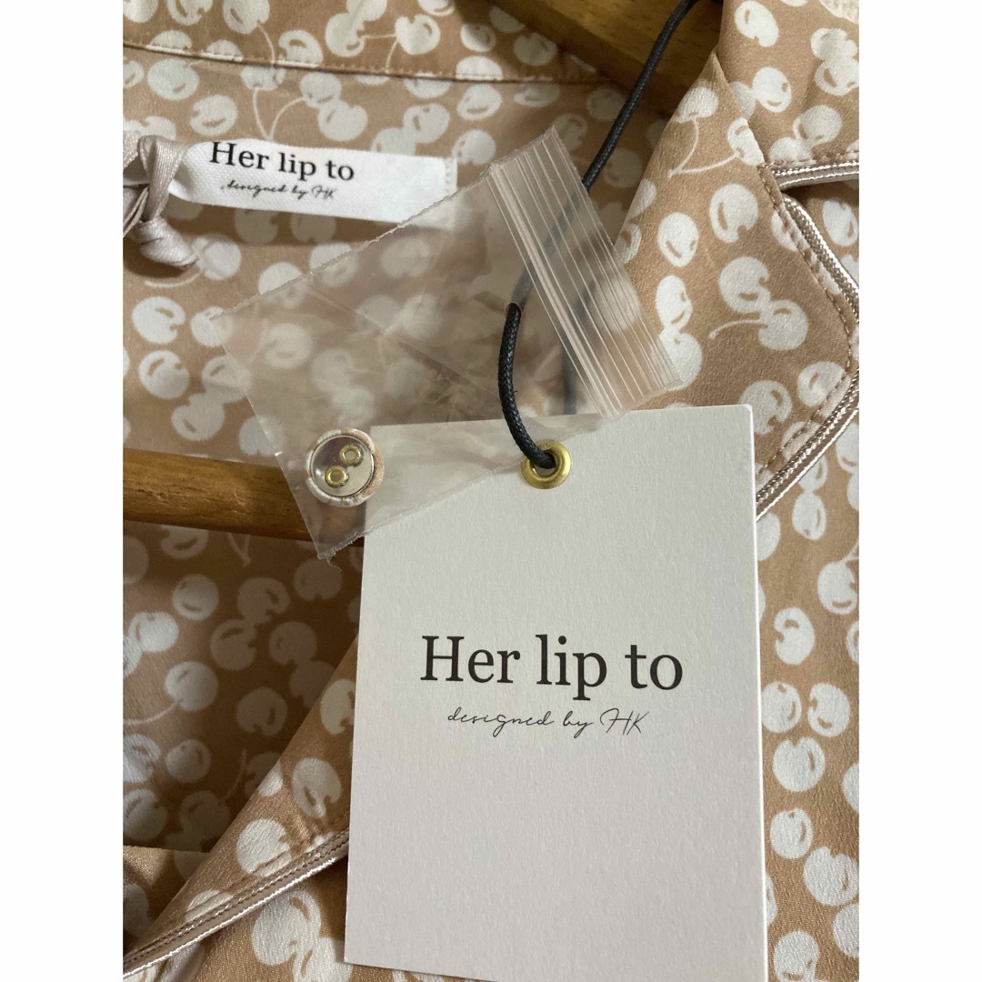 美品◇Her lip to チェリー柄パジャマ ルームウェア　上下セット 楽天市場】チェリー柄（ナイトウェア・ルームウェア｜レディース