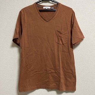 ユナイテッドアローズ(UNITED ARROWS)のユナイテッドアローズ　カットソー　ブラウン半袖Tシャツ　サイズM(Tシャツ/カットソー(半袖/袖なし))