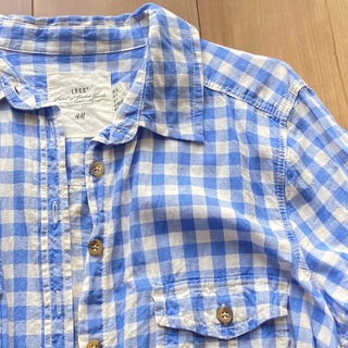エイチアンドエム(H&M)のH&M チェックシャツ　Mサイズ(シャツ/ブラウス(半袖/袖なし))