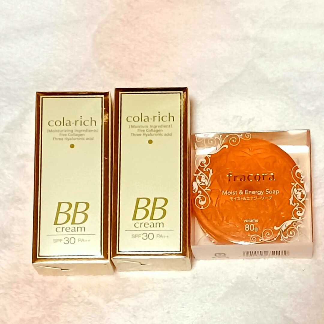 cola-rich　BBクリーム　普通肌用　SPF30PA++　オマケの石鹸 コスメ/美容のベースメイク/化粧品(BBクリーム)の商品写真