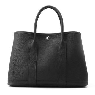 エルメス(Hermes)のエルメス トートバッグ ガーデンパーティTPM ブラック/シルバー金具 ネゴンダ W刻印 黒(トートバッグ)