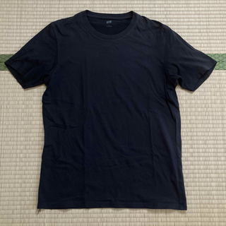 ユニクロ(UNIQLO)のユニクロ☆ クルーネックT  Tシャツ  半袖　ブラック　黒(Tシャツ/カットソー(半袖/袖なし))