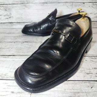 グッチ(Gucci)のグッチ GUCCI メンズ ローファー ホースビット ビジネス 黒 ブラック(ドレス/ビジネス)