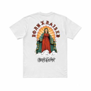 MR CARTOON BORN RAISED GUADALUPE TEE WHT(Tシャツ/カットソー(半袖/袖なし))