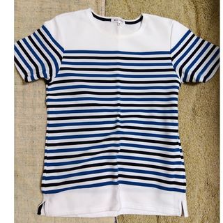 ザショップティーケー(THE SHOP TK)のメンズ　カットソー　ストライプ(Tシャツ/カットソー(半袖/袖なし))