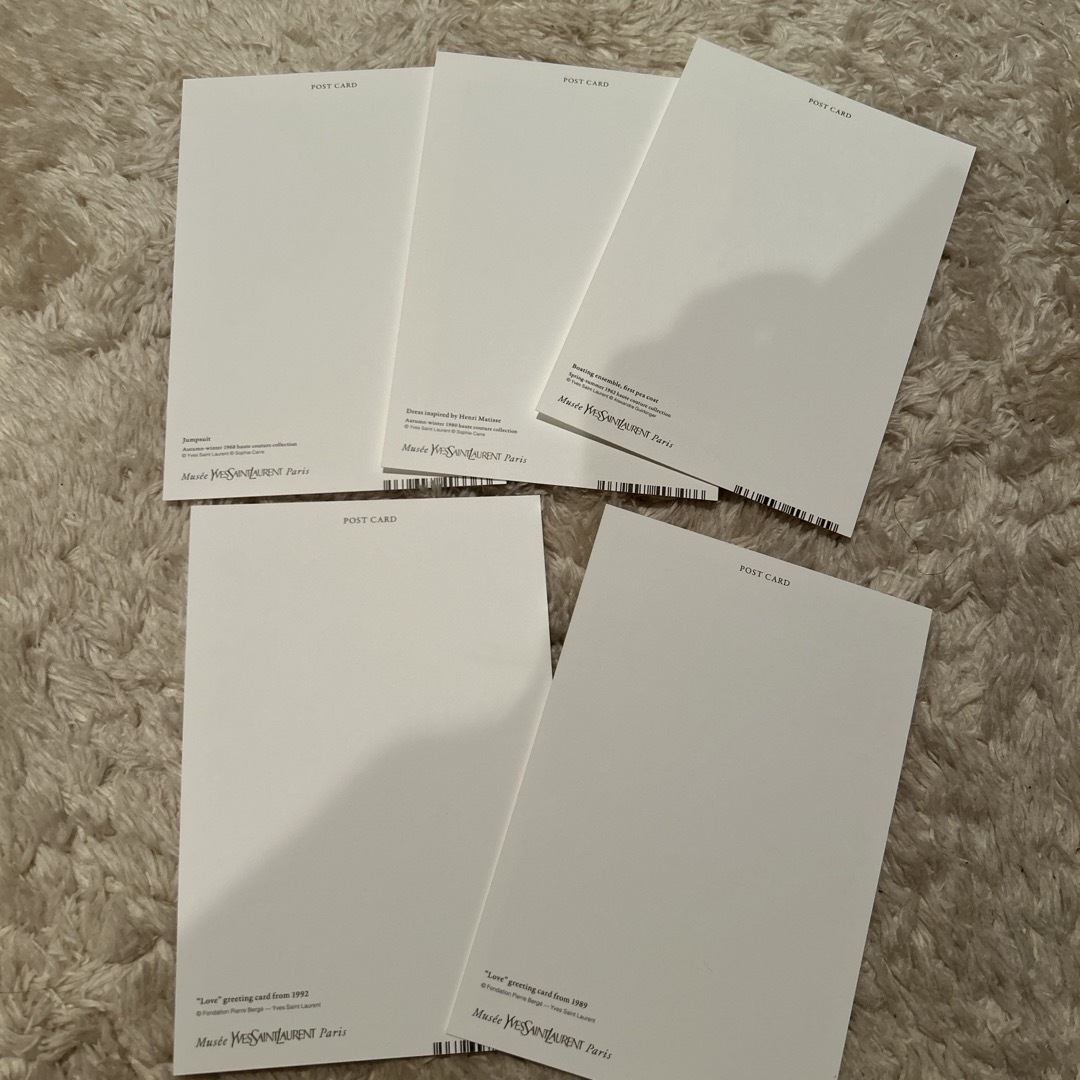 Yves Saint Laurent(イヴサンローラン)の限定　イヴサンローラン展　ポストカード エンタメ/ホビーの声優グッズ(写真/ポストカード)の商品写真