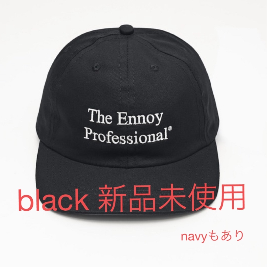 1LDK SELECT(ワンエルディーケーセレクト)のennoy/cotton cap/黒 メンズの帽子(キャップ)の商品写真