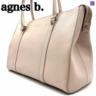 agnes b. - アニエスベー トートバッグ サフィアーノ レザー 金具 A4可　ビジネス