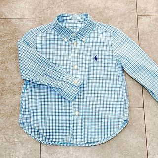 ラルフローレン(Ralph Lauren)のラルフローレン 長袖 チェックシャツ キッズ 子供服 24M 90cm(ブラウス)