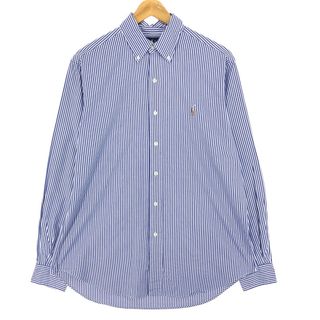 ラルフローレン(Ralph Lauren)の古着 ラルフローレン Ralph Lauren CLASSIC FIT 長袖 ボタンダウンストライプシャツ メンズM /eaa442686(シャツ)