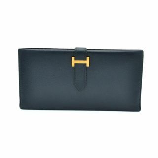 エルメス(Hermes)のHERMES エルメス 【極美品】 ベアン ダークネイビー 長財布 ○Z刻印(財布)