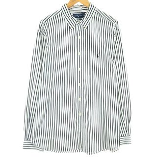 ラルフローレン(Ralph Lauren)の古着 ラルフローレン Ralph Lauren CLASSIC FIT 長袖 ボタンダウンストライプシャツ メンズXXL /eaa442908(シャツ)