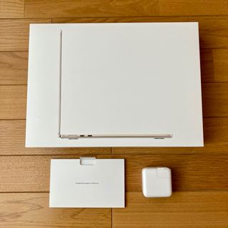 アップル(Apple)のMacBook Air M2 空箱　純正電源アダプター　ステッカー(その他)