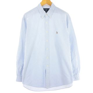 ラルフローレン(Ralph Lauren)の古着 ラルフローレン Ralph Lauren CLASSIC FIT 長袖 ボタンダウンストライプシャツ メンズXL /eaa442217(シャツ)