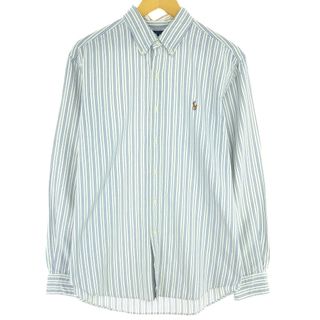 ラルフローレン(Ralph Lauren)の古着 ラルフローレン Ralph Lauren CLASSIC FIT 長袖 ボタンダウンストライプシャツ メンズL /eaa442913(シャツ)