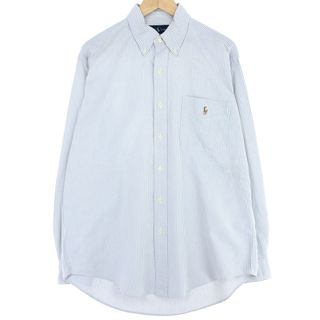 ラルフローレン(Ralph Lauren)の古着 ラルフローレン Ralph Lauren CLASSIC FIT 長袖 ボタンダウンストライプシャツ メンズM /eaa446796(シャツ)