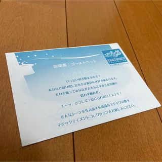 テンヨー(Tenyo)の『ゴーストペット』 マジック テイメント テンヨー Tenyo 説明書のみ(その他)