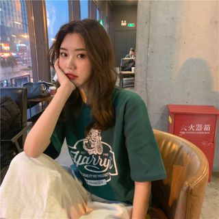 レディース トップス 半袖 カットソー Tシャツ 春 春夏  ビッグシルエット(Tシャツ(半袖/袖なし))